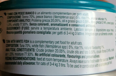 Tonno con Pesce Bianco - Ingredients