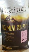 True INSTINCT Natural nutrition High Meat 75% - Product - fr