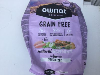 Ownat : Prime grain free cat food sterilized - 1