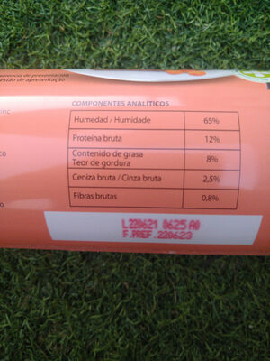 Salchicha con ternera y zanahoria - Nutrition facts