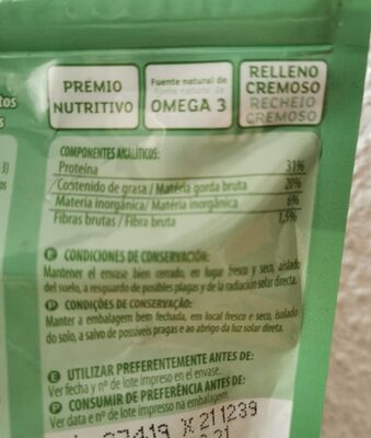 Snacks rellenos con salmón - Nutrition facts