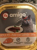 Alimento para gatos adultos, paté con salmón - Product - es