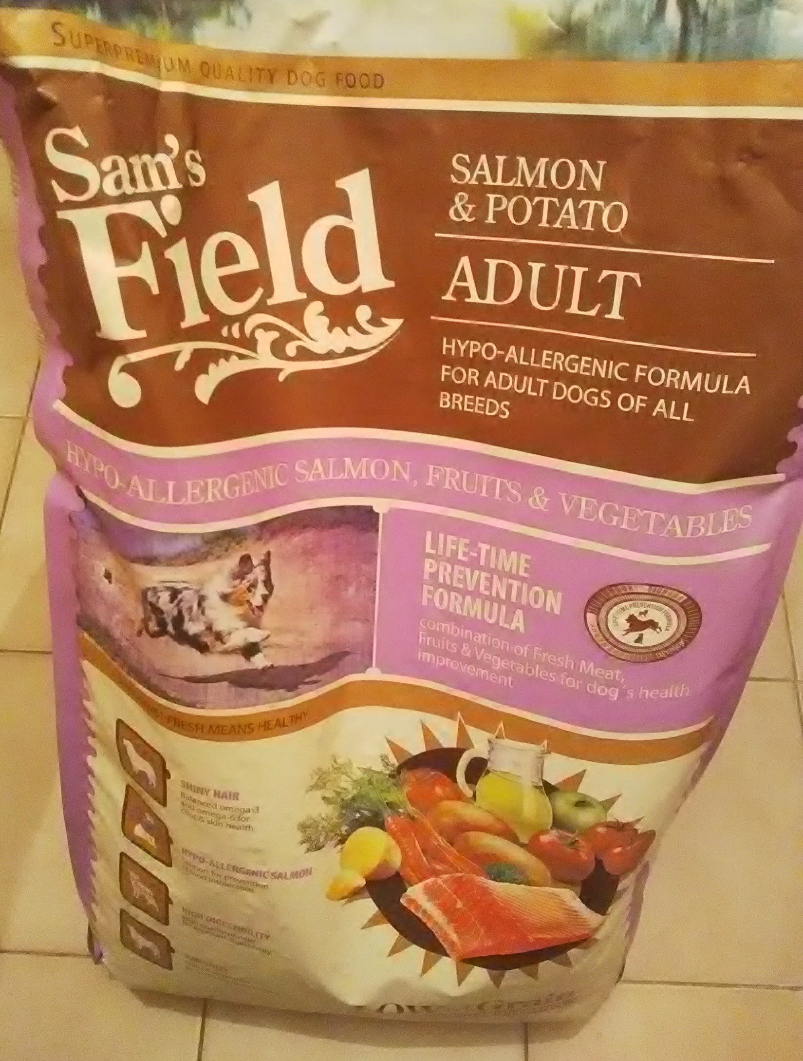 Sam's Field adult salmon & potato - Produit - fr