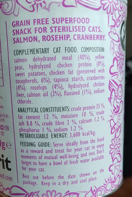 Brit Care Superfruits Salmon - Ingredients - fi
