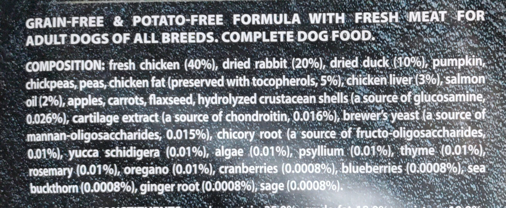Fresh Chicken & Rabbit - Ingredients - en