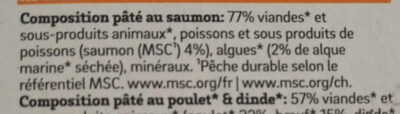 Patée Saumon Chat - Ingrédients - fr