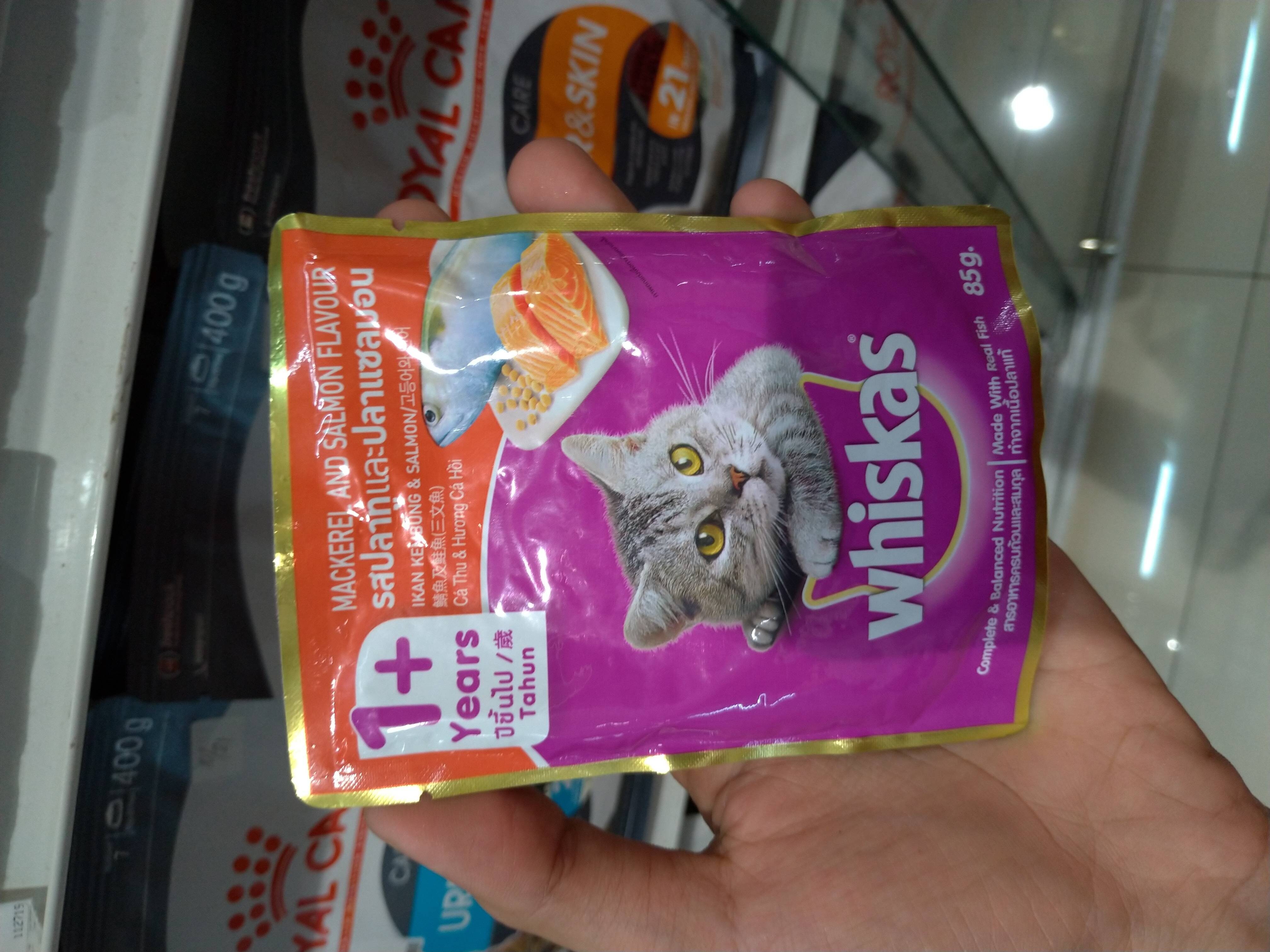 WHISKAS POUCH MACK SALMON FLAVOR 85/80GR - Product - id