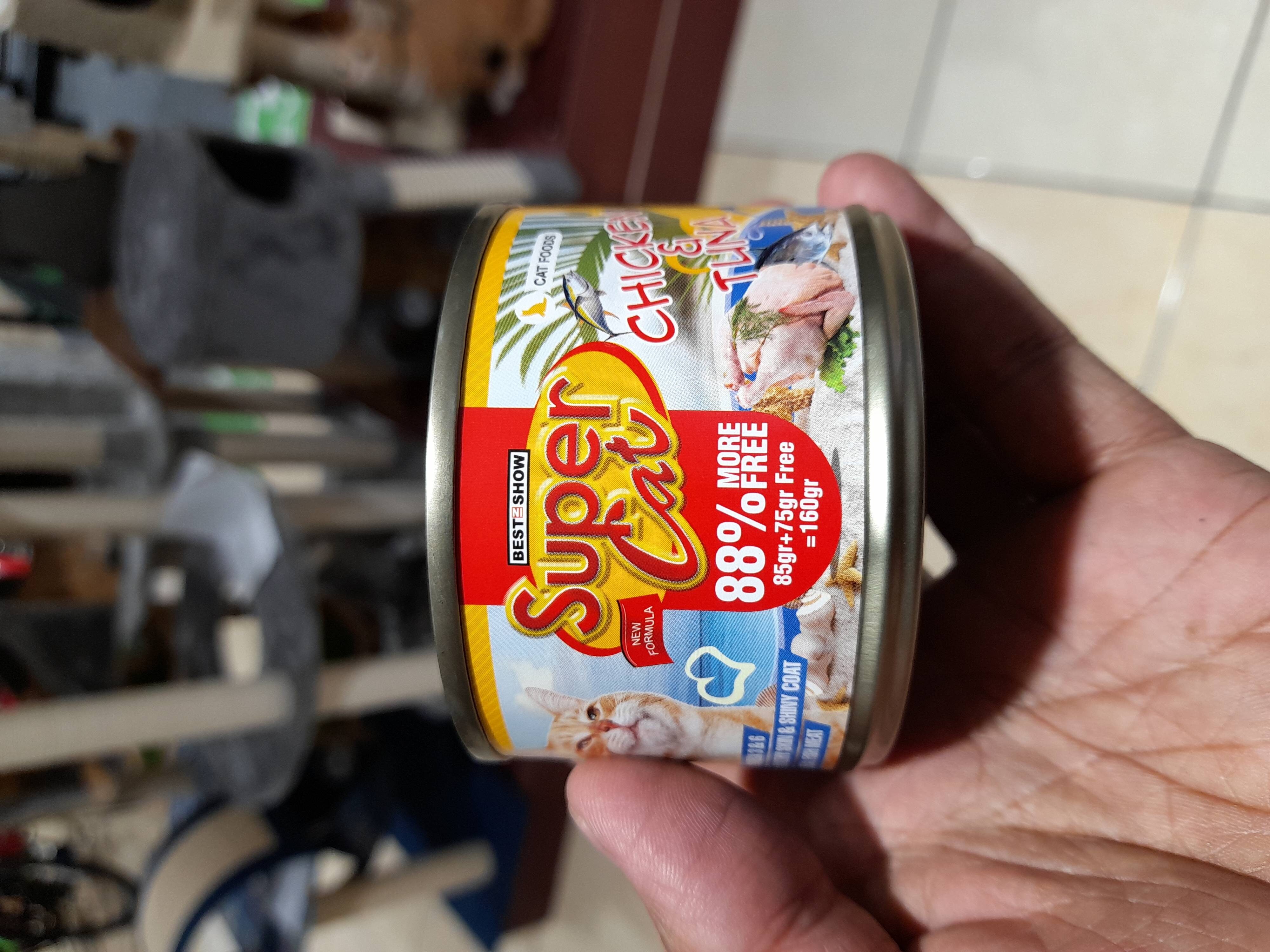 Cat food Supercat chicken tuna can - Product - en