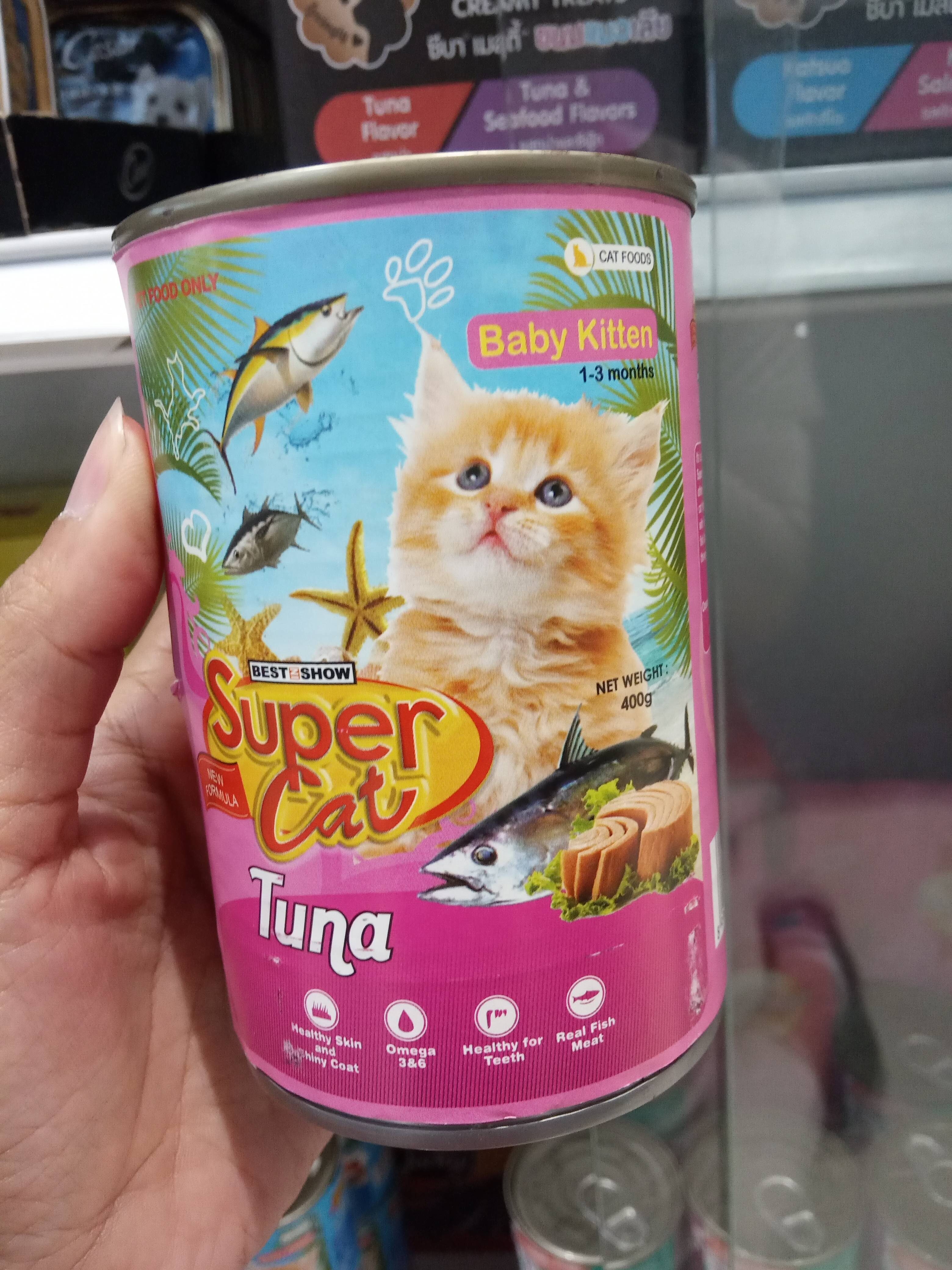 Cat food baby kitten tuna 400gr - Product - id