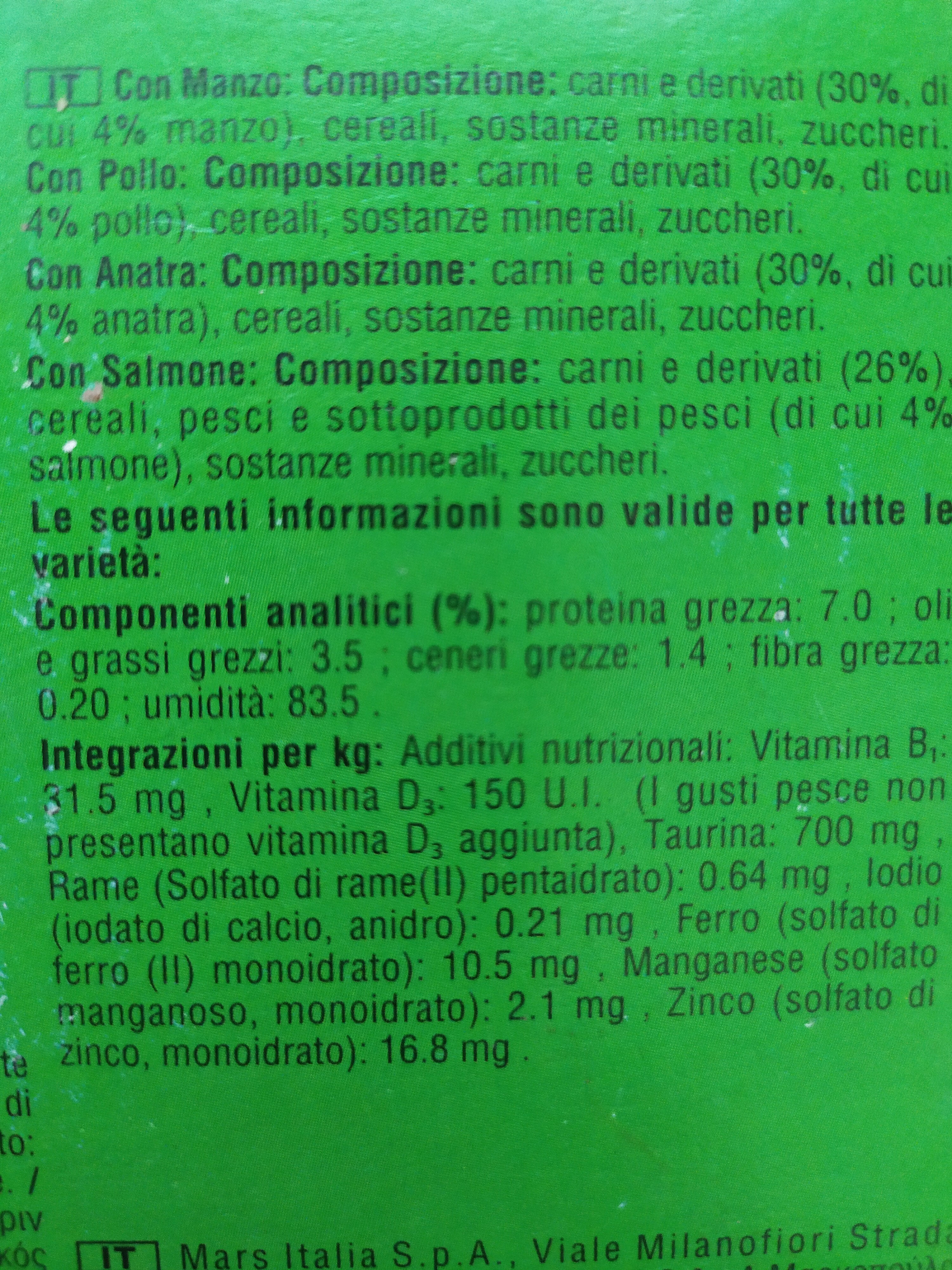 kitekat la Simpatica Canaglia - Ingredients - it