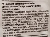 Royal Canin Kitten Chaton Instinctif - Informations nutritionnelles - fr